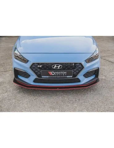 sport Durabilité Lame de Pare-chocs Avant + Volets latéraux HYUNDAI I30 N MK3 Hatchback / Fastback - Maxton