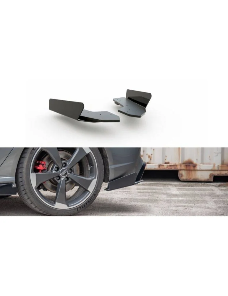 sport Durabilité Lame de Pare-chocs Arrière + Volets latéraux AUDI RS3 8V Sportback - Maxton