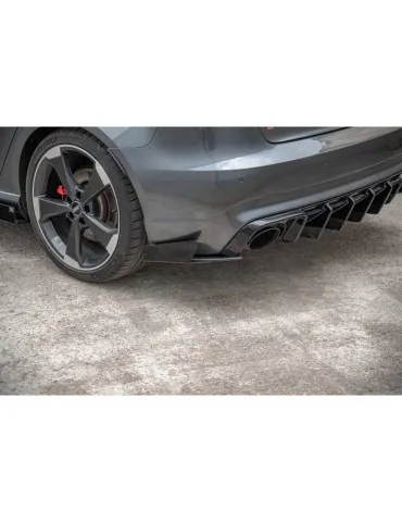 sport Durabilité Lame de Pare-chocs Arrière + Volets latéraux AUDI RS3 8V Sportback - Maxton