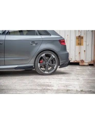 sport Durabilité Lame de Pare-chocs Arrière + Volets latéraux AUDI RS3 8V Sportback - Maxton