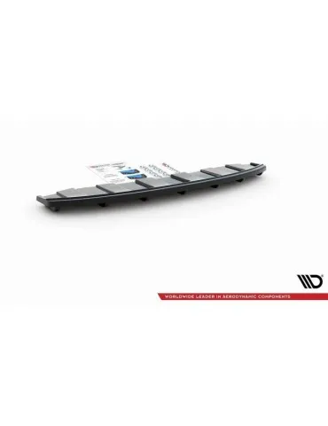 Diffuseur central Arrière AUDI A6 C7 S-LINE Avant ÉCHAPPEMENT 2x1 (avec barres verticales) - Maxton