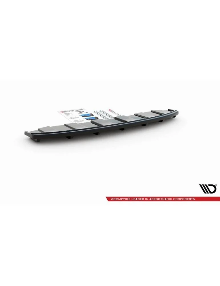 Diffuseur central Arrière AUDI A6 C7 S-LINE Avant ÉCHAPPEMENT 2x1 (avec barres verticales) - Maxton