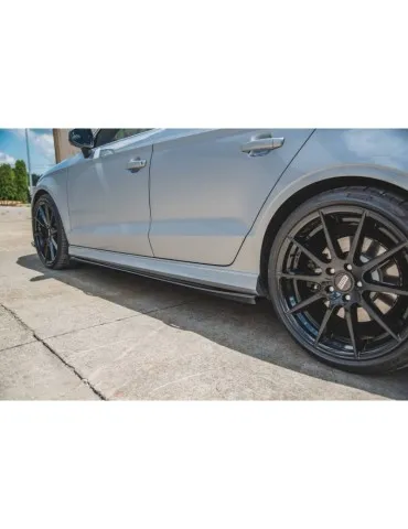 Extension / Rajout de Bas de caisse V.2 AUDI S3 / A3 S-LINE Sedan 8V Facelift - Maxton