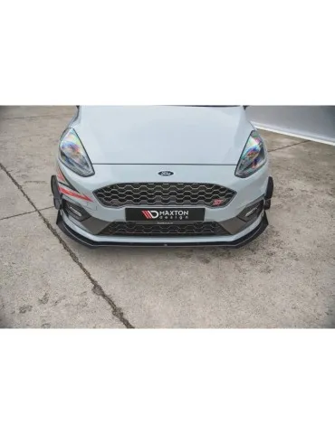 sport Durabilité Lame de Pare-chocs Avant + Volets latéraux FORD FIESTA Mk8 ST / ST-LINE - Maxton