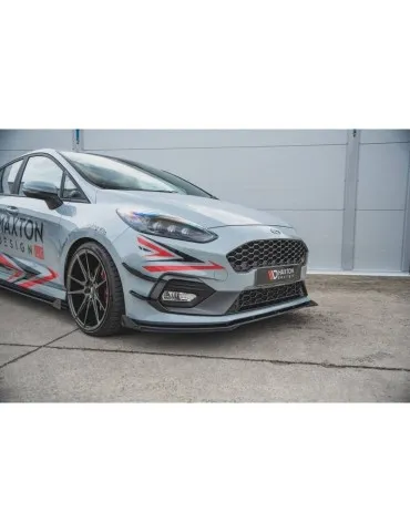 sport Durabilité Lame de Pare-chocs Avant + Volets latéraux FORD FIESTA Mk8 ST / ST-LINE - Maxton