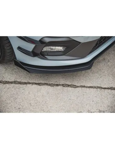 sport Durabilité Lame de Pare-chocs Avant + Volets latéraux FORD FIESTA Mk8 ST / ST-LINE - Maxton