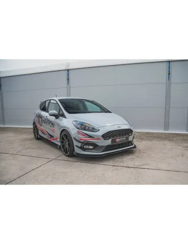 sport Durabilité Lame de Pare-chocs Avant + Volets latéraux FORD FIESTA Mk8 ST / ST-LINE - Maxton