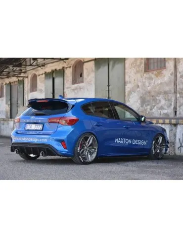 Lame / Diffuseur du Pare-chocs Arrière Avec Échappement FORD FOCUS ST-LINE Mk4 ABS  Multibras - Maxton