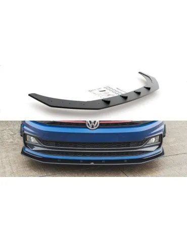 sport Durabilité Lame de Pare-chocs Avant VOLKSWAGEN Polo GTI Mk6 - Maxton