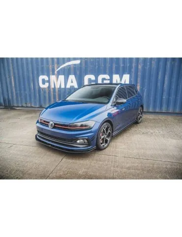 sport Durabilité Lame de Pare-chocs Avant VOLKSWAGEN Polo GTI Mk6 - Maxton