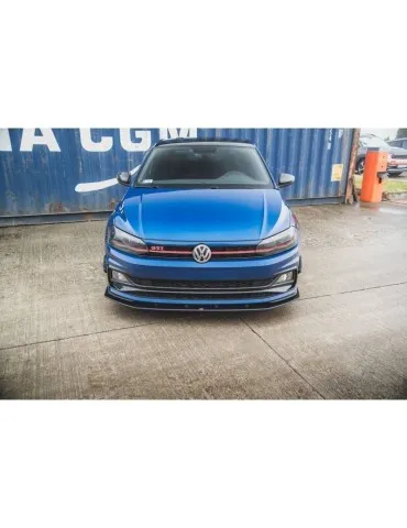 sport Durabilité Lame de Pare-chocs Avant VOLKSWAGEN Polo GTI Mk6 - Maxton