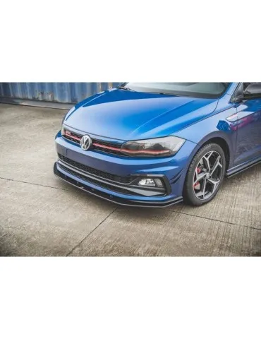 sport Durabilité Lame de Pare-chocs Avant VOLKSWAGEN Polo GTI Mk6 - Maxton