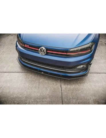 sport Durabilité Lame de Pare-chocs Avant VOLKSWAGEN Polo GTI Mk6 - Maxton
