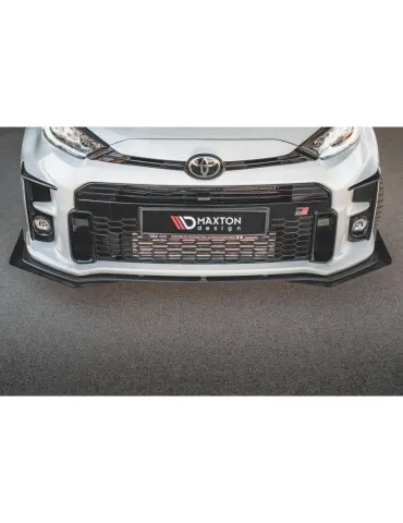 sport Durabilité Lame de Pare-chocs Avant + Volets latéraux TOYOTA GR YARIS Mk4 - Maxton