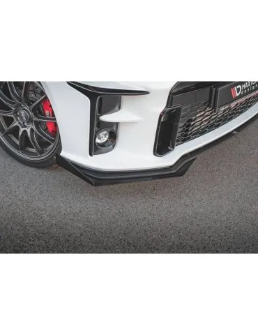 sport Durabilité Lame de Pare-chocs Avant + Volets latéraux TOYOTA GR YARIS Mk4 - Maxton