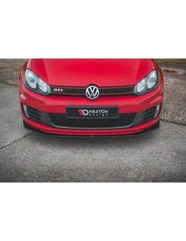 sport Durabilité Lame de Pare-chocs Avant / Splitter V.3 VOLKSWAGEN GOLF GTI Mk6 - Maxton