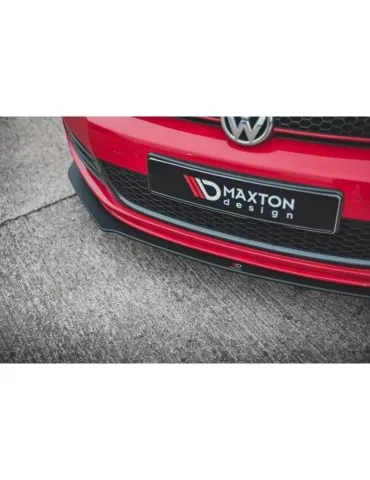sport Durabilité Lame de Pare-chocs Avant / Splitter V.3 VOLKSWAGEN GOLF GTI Mk6 - Maxton