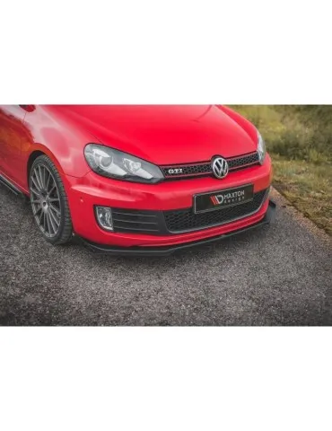 sport Durabilité Lame de Pare-chocs Avant V.3 + Volets latéraux VOLKSWAGEN GOLF GTI Mk6 - Maxton
