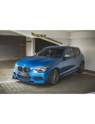 sport Durabilité Lame de Pare-chocs Avant + Volets latéraux BMW M135i F20 - Maxton