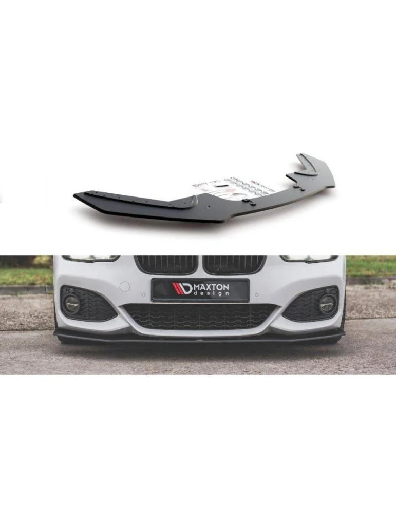 sport Durabilité Lame de Pare-chocs Avant V.3 BMW 1 F20 M-Pack Facelift / M140i - Maxton