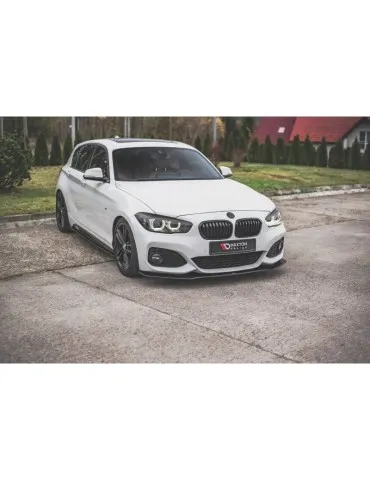 sport Durabilité Lame de Pare-chocs Avant V.3 BMW 1 F20 M-Pack Facelift / M140i - Maxton