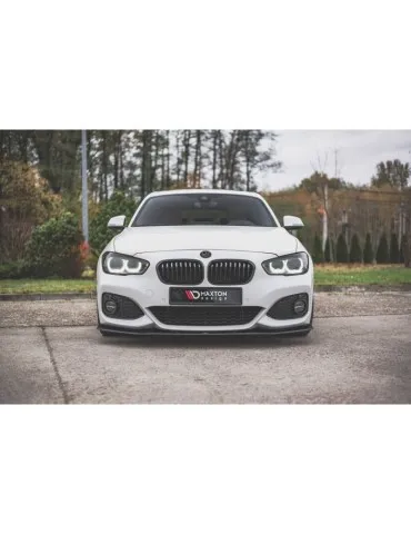 sport Durabilité Lame de Pare-chocs Avant V.3 BMW 1 F20 M-Pack Facelift / M140i - Maxton