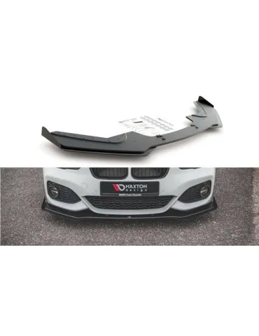 sport Durabilité Lame de Pare-chocs Avant V.3 + Volets latéraux BMW 1 F20 M-Pack Facelift / M140i - Maxton
