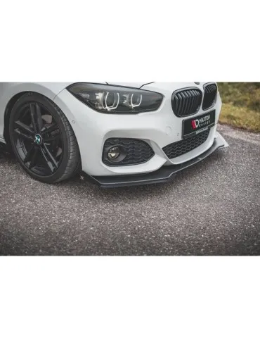sport Durabilité Lame de Pare-chocs Avant V.3 + Volets latéraux BMW 1 F20 M-Pack Facelift / M140i - Maxton