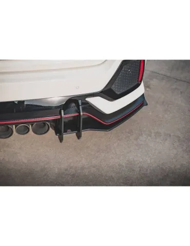 Sports Durabilité Diffuseur Arrière Complet V.2 HONDA CIVIC X Type R - Maxton