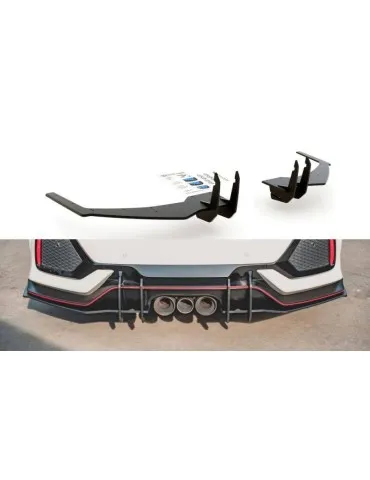 Sports Durabilité Diffuseur Arrière Complet V.2 HONDA CIVIC X Type R - Maxton