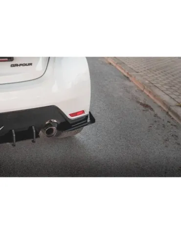 sport Durabilité Lame de Pare-chocs Arrière + Volets latéraux TOYOTA GR YARIS Mk4 - Maxton