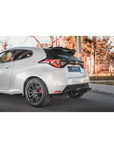 sport Durabilité Lame de Pare-chocs Arrière + Volets latéraux TOYOTA GR YARIS Mk4 - Maxton