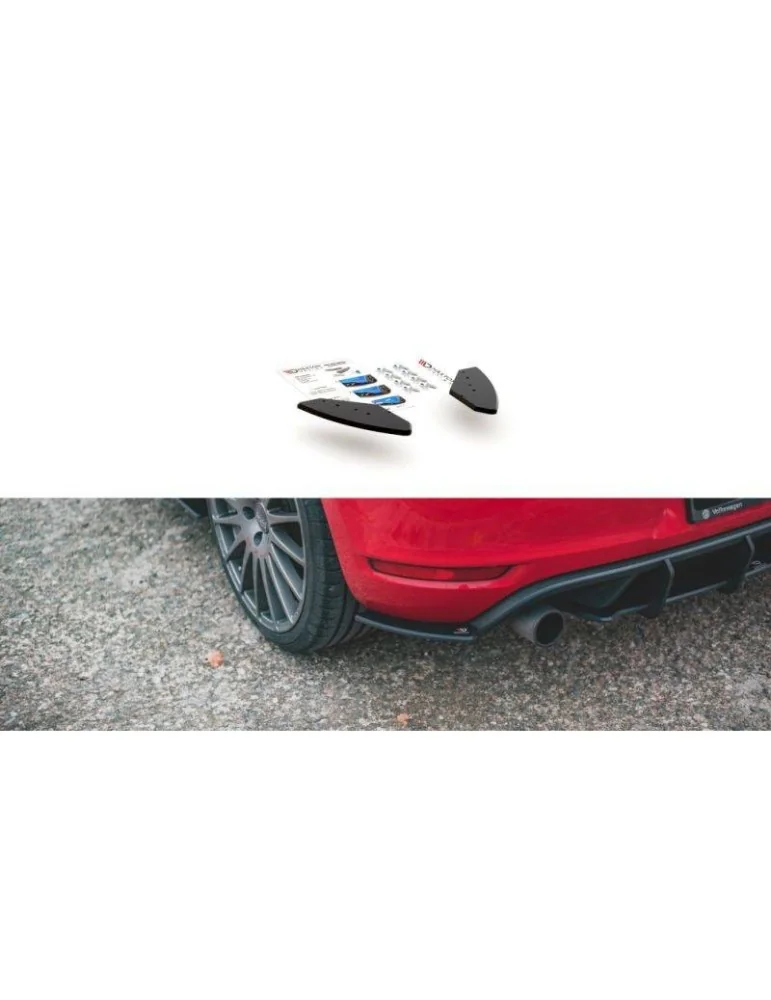 sport Durabilité Lame de Pare-chocs Arrière VOLKSWAGEN GOLF GTI Mk6 - Maxton