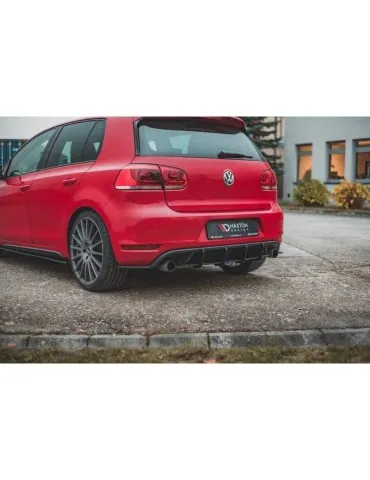 sport Durabilité Lame de Pare-chocs Arrière VOLKSWAGEN GOLF GTI Mk6 - Maxton