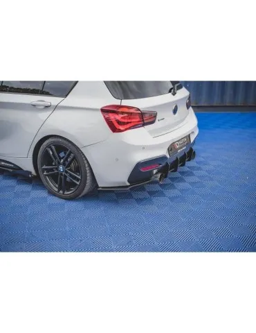 sport Durabilité Lame de Pare-chocs Arrière V.2 BMW 1 F20 M140i - Maxton