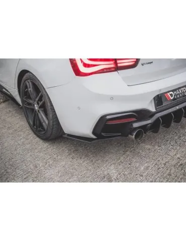 sport Durabilité Lame de Pare-chocs Arrière V.3 BMW 1 F20 M140i - Maxton