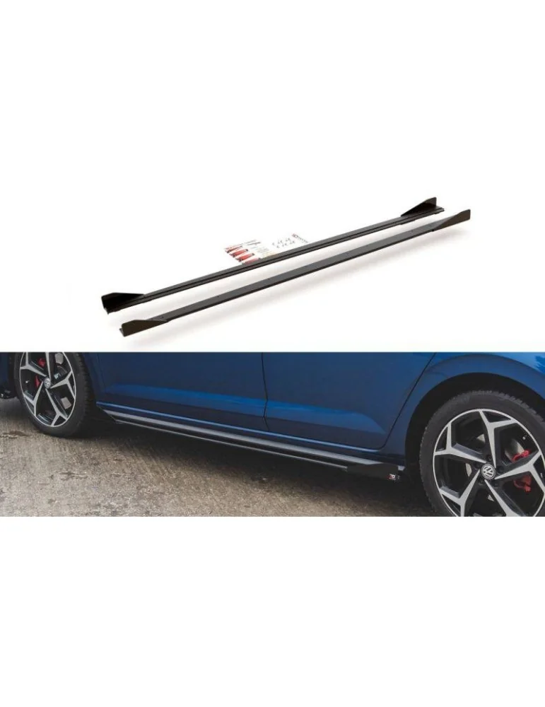 Sports Durabilité Extension / Rajout de Bas de caisse + Volets latéraux VOLKSWAGEN Polo GTI Mk6 - Maxton