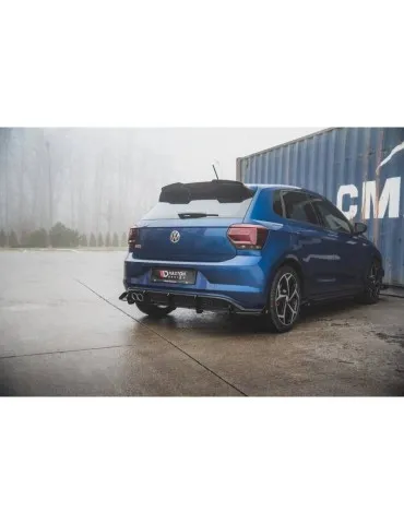 Sports Durabilité Diffuseur Arrière Complet + Volets latéraux VOLKSWAGEN Polo GTI Mk6 - Maxton