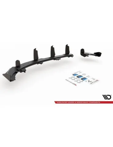 Sports Durabilité Diffuseur Arrière Complet + Volets latéraux VOLKSWAGEN Polo GTI Mk6 - Maxton