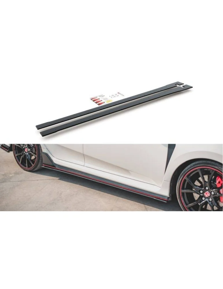 Sports Durabilité Extension / Rajout de Bas de caisse V.2 HONDA CIVIC X Type-R - Maxton