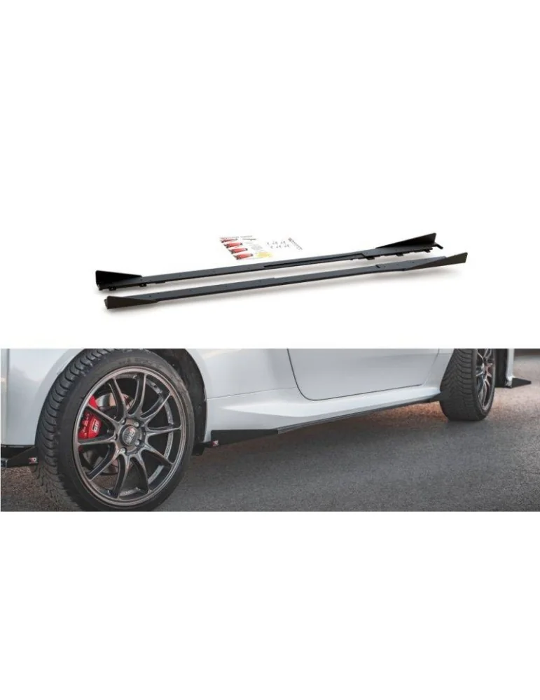 Sports Durabilité Extension / Rajout de Bas de caisse + Volets latéraux TOYOTA GR YARIS Mk4 - Maxton