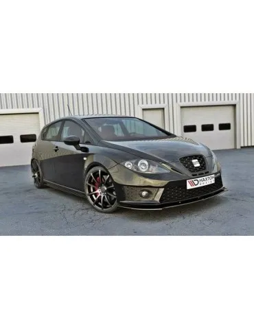 Lame de Pare-chocs Avant V.1 SEAT LEON MK2 CUPRA FR (Après Facelift) - Maxton