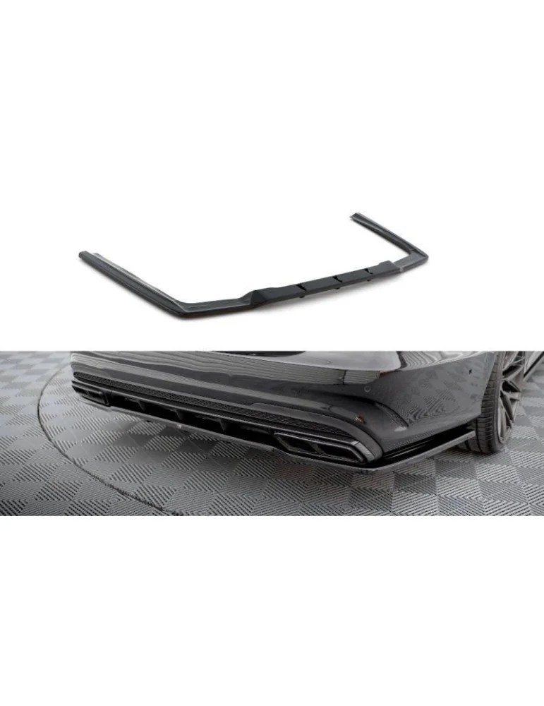 Diffuseur central Arrière (avec une barre verticale) MERCEDES-BENZ E63 AMG Sedan W212 Facelift - Maxton