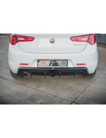 Lame / Diffuseur du Pare-chocs Arrière ALFA ROMEO GIULIETTA Facelift (Version avec échappement d'un seul côté) - Maxton