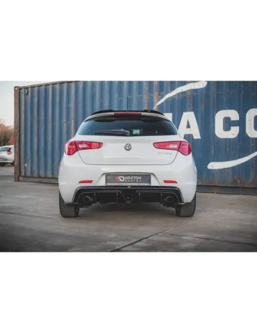 Lame / Diffuseur du Pare-chocs Arrière ALFA ROMEO GIULIETTA Facelift (Version avec échappement sur les deux côtés) - Maxton