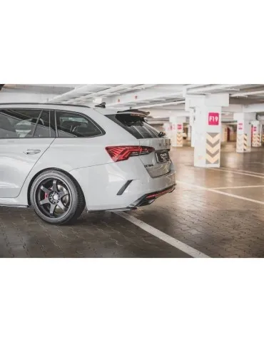 Lame de pare-chocs Latérales Arrière V.1 SKODA OCTAVIA RS Mk4 - Maxton
