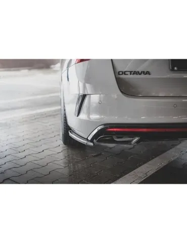 Lame de pare-chocs Latérales Arrière V.1 SKODA OCTAVIA RS Mk4 - Maxton