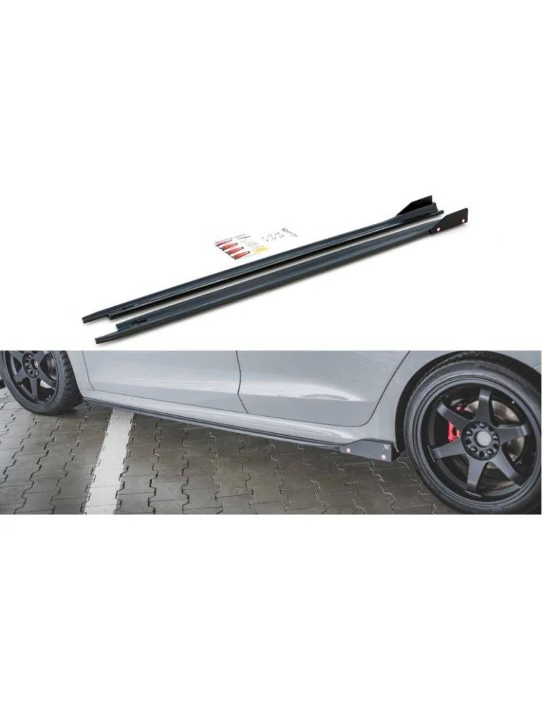 Extension / Rajout de Bas de caisse V.2 + Ailerons SKODA OCTAVIA RS Mk4 - Maxton