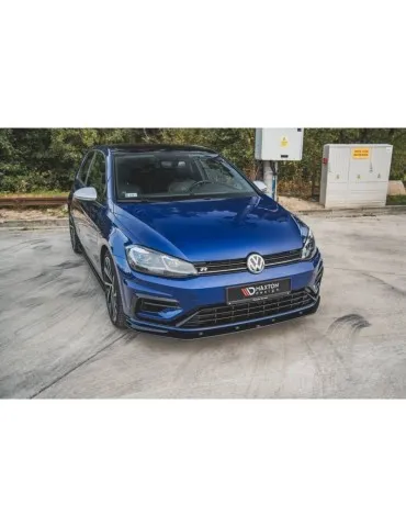 sport Durabilité Lame de Pare-chocs Avant VW GOLF 7 R / R-Line Facelift - Maxton