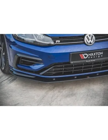 sport Durabilité Lame de Pare-chocs Avant VW GOLF 7 R / R-Line Facelift - Maxton